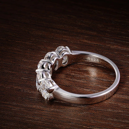 D VVS1 4*6mm Oval Moissanite Rings for Women Fine Jewelry Engagement Wedding Eternity Bands with GRA s925 Slive Ring