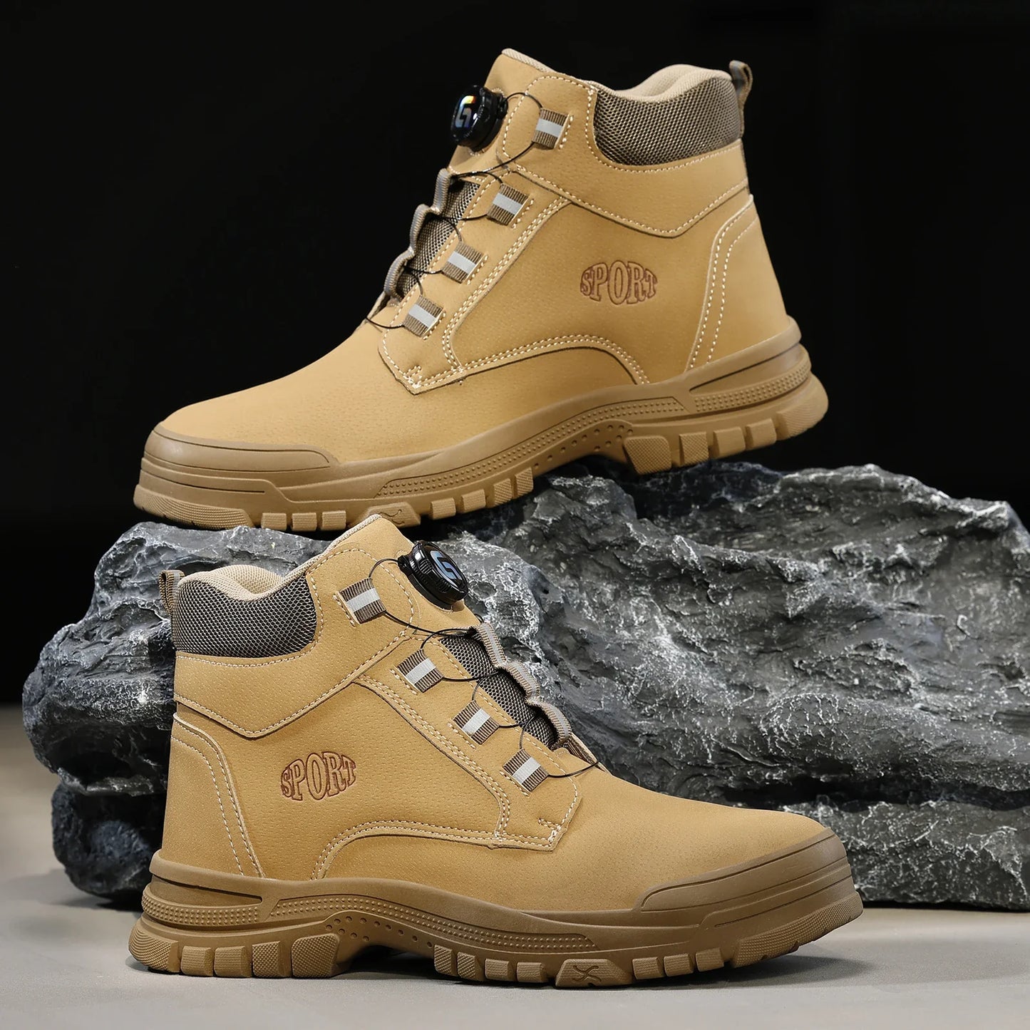 High-top men's work shoes and workwear series for all four seasons