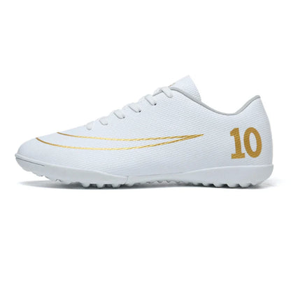 Low Top Soccer Cleats Men Football Boots TF AG Boys Turf Indoor Training Shoes Breathable Lightweight Comfortable Sport Sneakers