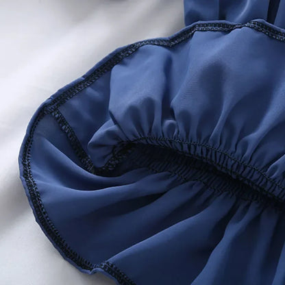 Short Chiffon Shirt Square Neck Top Puff Sleeve Design Women's Short Sleeve Thin Shirt  Womens Blouses Wholesale