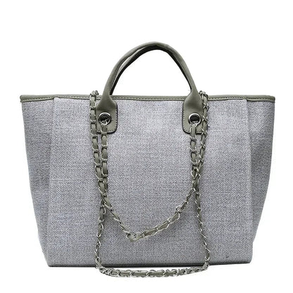 Fashion Make Up Designer Big Women's 2025 New Korean Fashion Casual Large Capacity Shoulder Crossbody Chain Tote Bag
