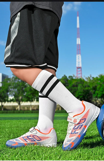 Kids Soccer Shoes School Football Boots Professional Cleats Grass Training Sport Footwear Boys Outdoor Futsal Soocer Boots 30-38