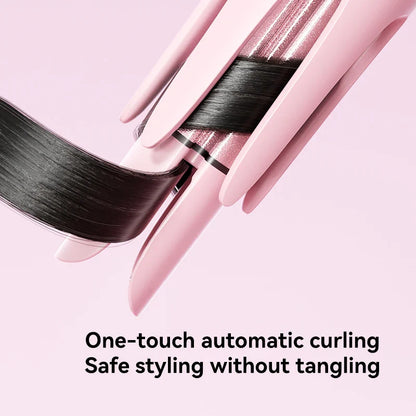 32mm Automatic Curling Iron with Negative Ion Ceramic Hair Care Buzzer Timer 4 Temperature Settings for Long Lasting Waves