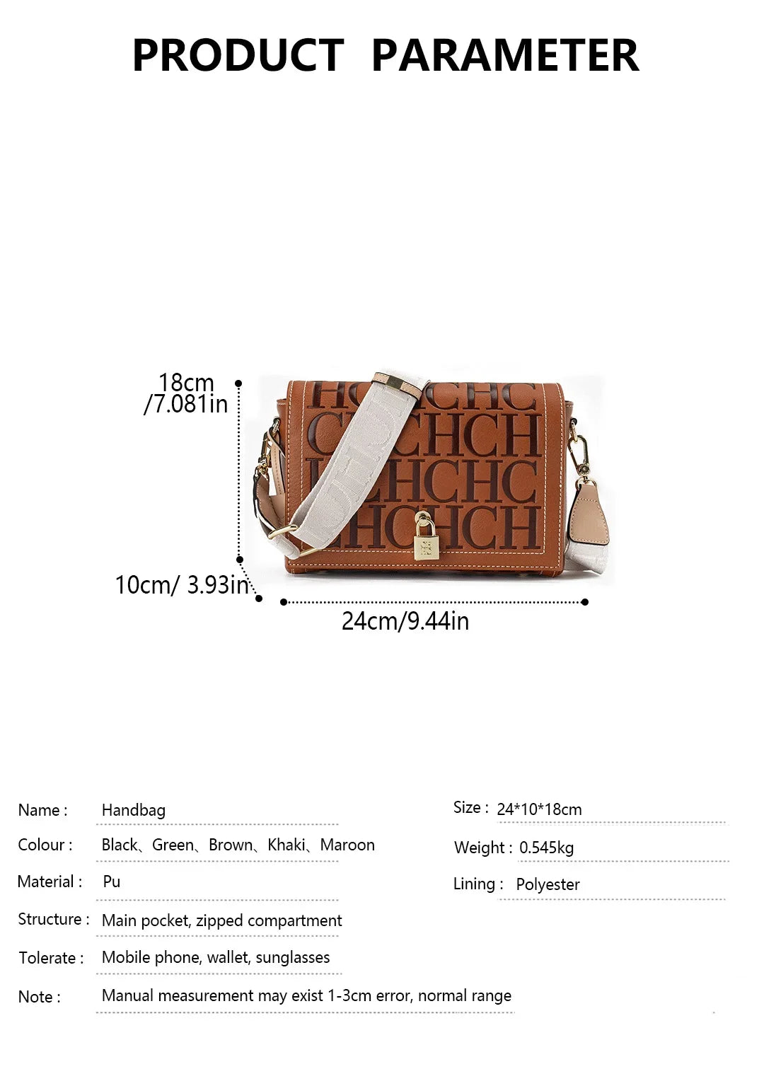 Autumn and Winter Solid Color Crossbody Bag Letter Printing High Quality Women's Fashion Elegance 2025 Classic Women's Bag
