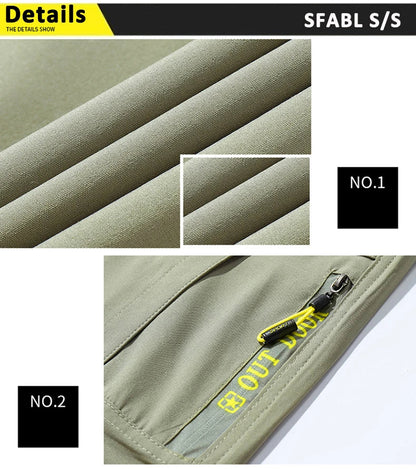 Lightweight Fishing Pants Stretch Waterproof Tactical Pants Men XL-5XL Summer Quick Dry Hiking Pants Men Zipper Pockets Trousers