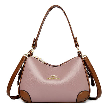 Genuine 3 Layers High Quality Soft Leather Ladies Crossbody Bags for Women Luxury Handbags Women Bags Designer  Shoulder 2024