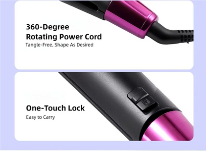 New 2-in-1 Curling Iron & Straightener Multi-Function Hair Styling Tool Dual-Purpose Curling and Straightening Iron