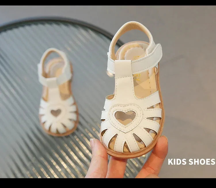 Children Summer Sandals Girls Roman Style Beach Shoes Baby Girls Hook Loop Flats Kids Gladiator Sandals Size 21-30