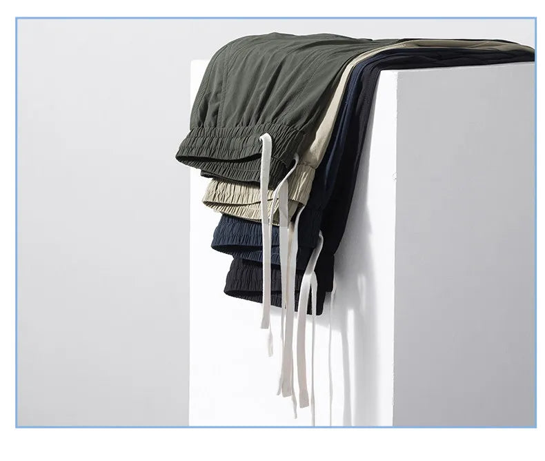 Brand Clothing Spring Summer Men's Cargo Pants Loose Straight Parachute Pants Sport Casual Long Trousers Male