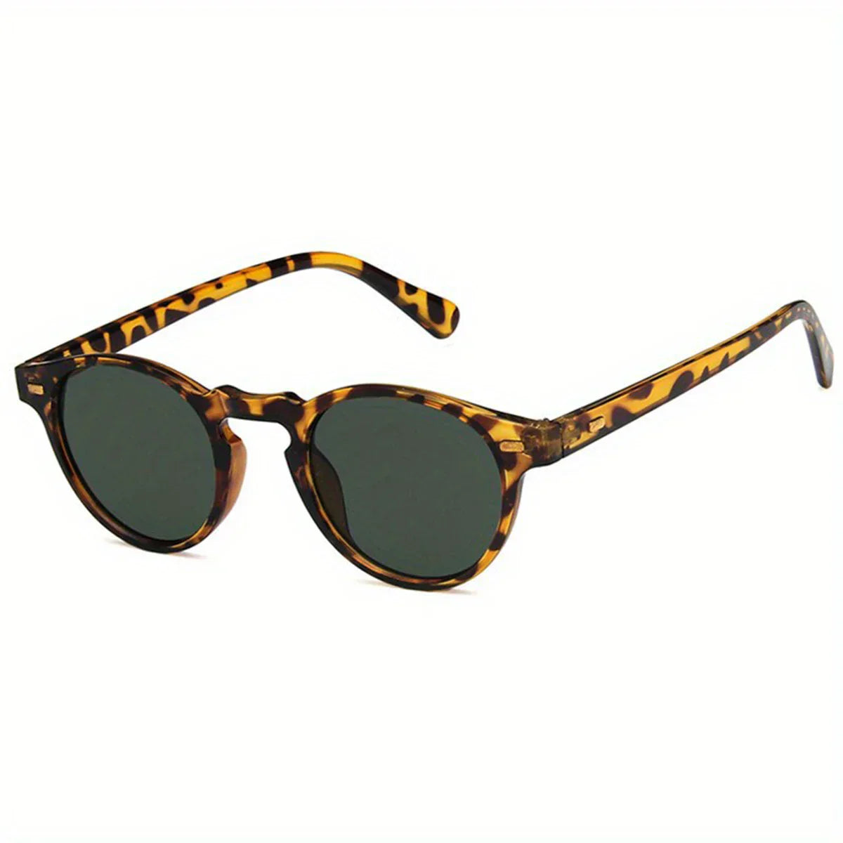 Retro Round Sunglasses Fashion Rice Nail Box Sunglasses For Men And Women Trend Joker Sunglasses