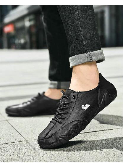 Men's shoes four season new plus size casual shoes fashion low-top soft sole breathable outdoor shoes men's sports walking shoes