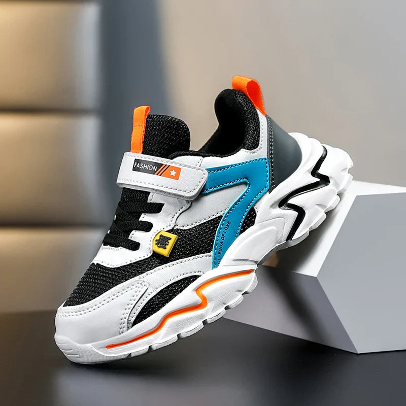 Boys' Summer Mesh Breathable Sneakers Anti-Skid Outdoor Tennis Shoes for Children Sport Running Size 28-39