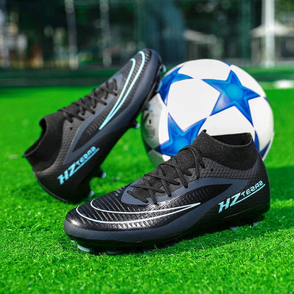 New Men Soccer Shoes Sport Outdoor Football Boots Training Boys Breathable Cleats Adult Long Spikes Non Slip Match Comfortable