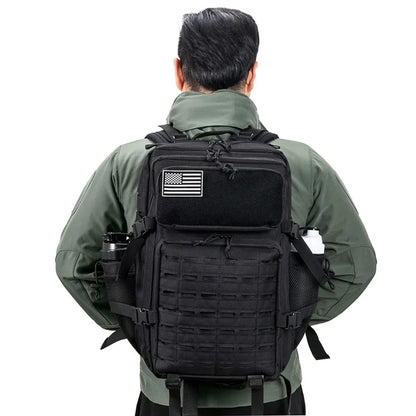 45L Tactical Backpack survival Bag Hunting MOLLE Backpack GYM For Men EDC Outdoor Hiking Rucksack Witch Bottle Holder