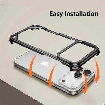 Metal Phone Case for iPhone 17 Pro/Pro Max/17/Air Case Minimalist Support Wireless Charging Ultra-thin Protecitve Case