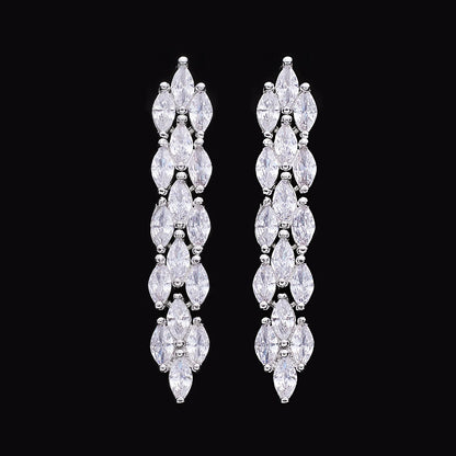 2024 New 4-piece Bridal Cubic Zirconia Full Set Women's Party Jewelry Set Luxury Dubai Nigeria CZ Crystal Wedding Jewelry Set