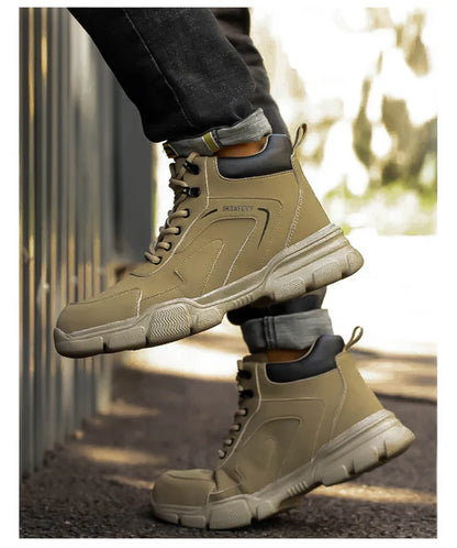 Safety Protective Boots Work Safety Shoes Men Winter Safety Boots Anti-puncture Work Shoes Steel Toe Work Boots Indestructible