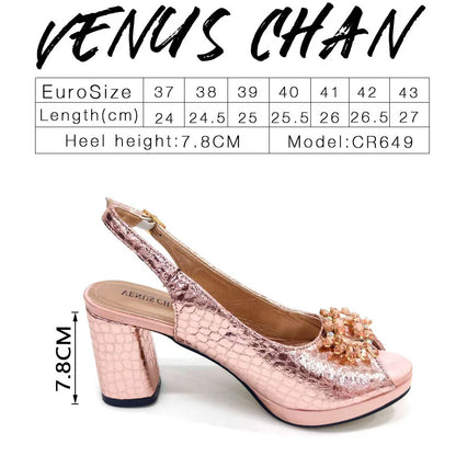 Fashion Italian Shoe and Bag Set Designer Women 2024 African Ladies Shoes and Bags Decorated with Rhinestone Wedding Women Pumps