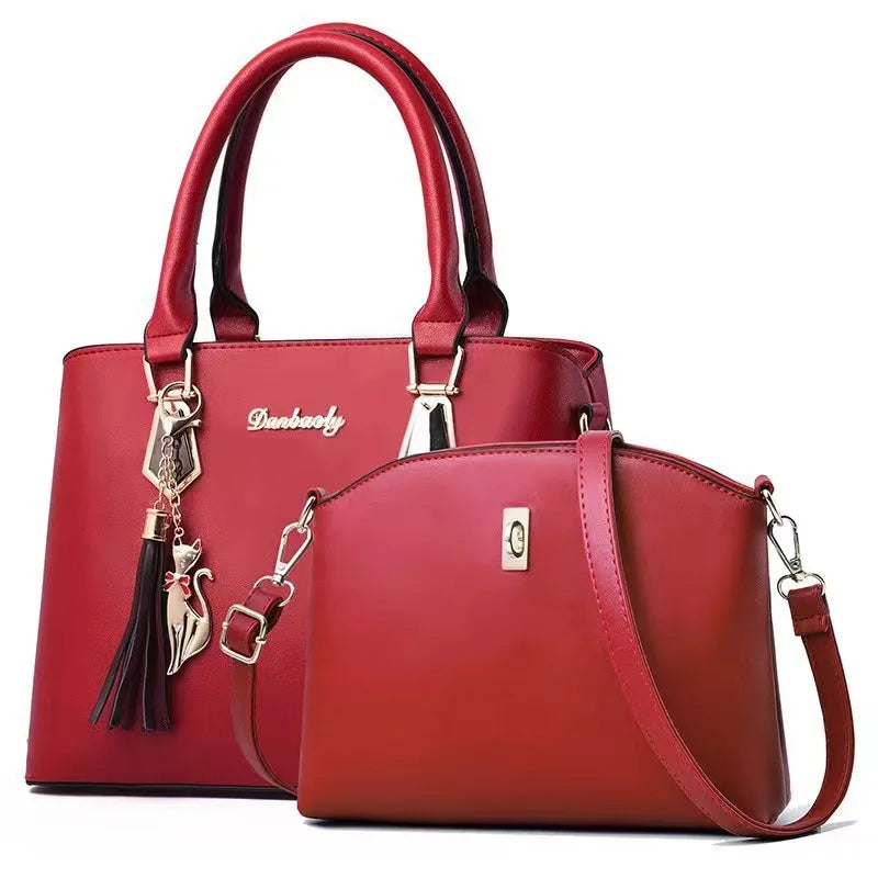 2pc/set Women Fashion Casual Totes, Luxury Handbags ,Designer Shoulder Bags, Crossbody Composite Bag Bolsos