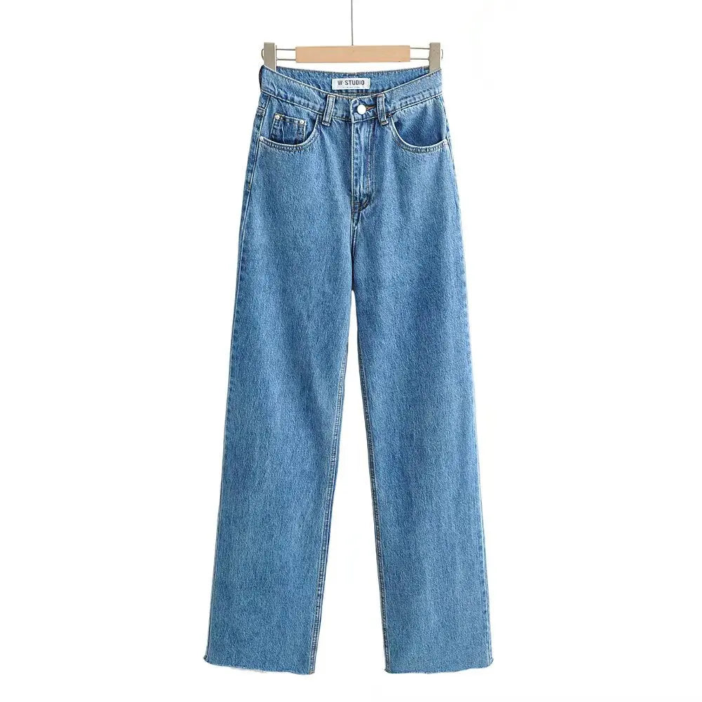 Women's High Waist Jeans Vintage Inspired Daily Uniform