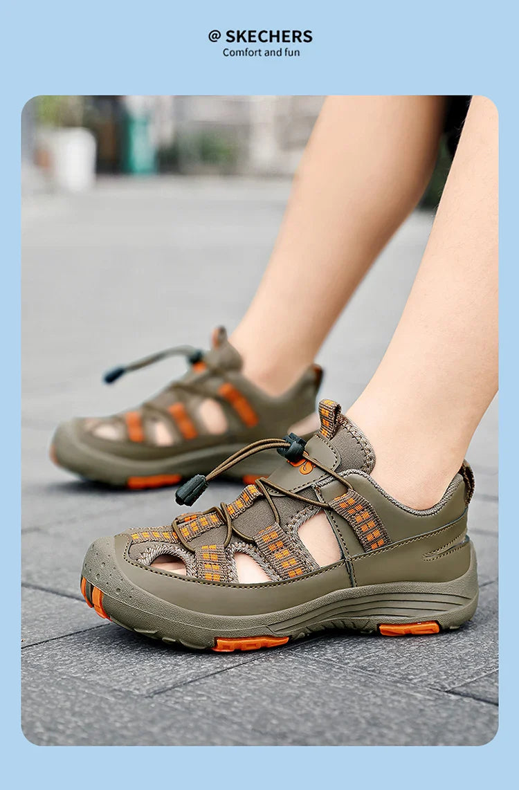 Summer New Children's Outdoor Beach Sandals Anti slip and Wear Resistant Mountaineering Shoes Fashion Casual Breathable Sandals