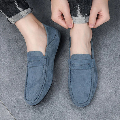 New Suede Men Casual Shoes Fashion Male Lazy Shoes Breathable Comfort Slip-on Mens Driving Shoes Luxury Brand Loafers Moccasins
