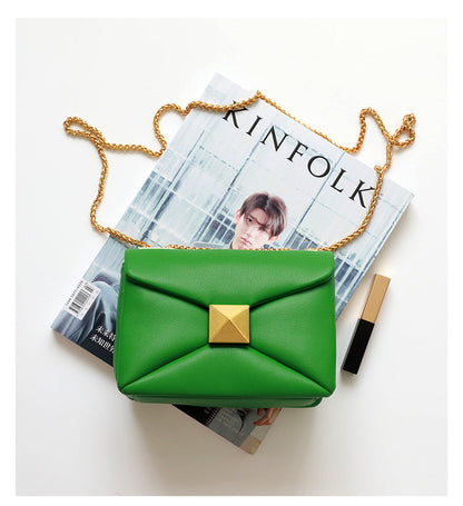 Luxury Designer Women's Crossbody Bag Real Leather Small Square High Quality Cowhide Underarm Shoulder Fashion Bag