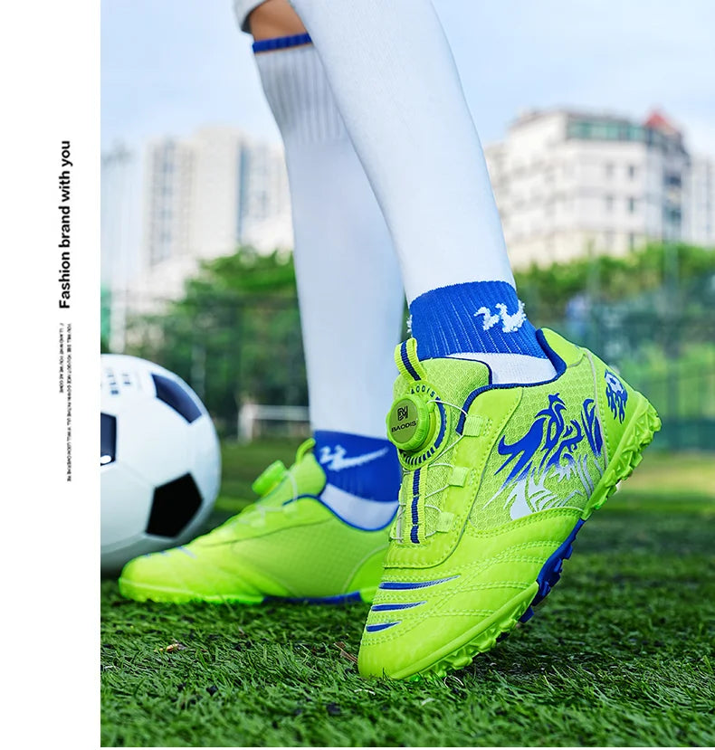 Children's Soccer Shoes TF Breathable Lightweight Major Training Shoes Boy Wear-resistant Sneakers Youth Match Kids Soccer Shoes