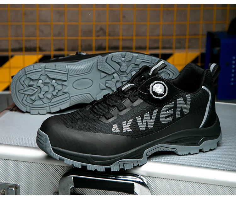 Labor Protection Shoes Anti Smashing AntiStabbingAnti Slip Protection Steel ToeShoes Wear-resistantShoes Men's Safety Work Shoes