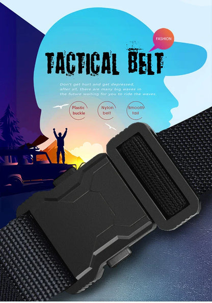 Tactical Waist Belt - Durable Automatic Buckle, Perfect for Outdoor Adventures, Unisex Accessories for Men and Women
