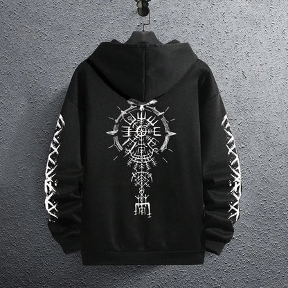 Black Sweatshirts Autumn Winter Male Daily Casual Sporty Jogging Hoodie Men's Outwear Fashion Pullover