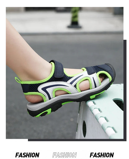 2025 Summer Boys Sandals Kids Shoes Fashion Flats Toddler Baby Girls Sandals Non-slip Casual Beach Children Outdoor Shoes