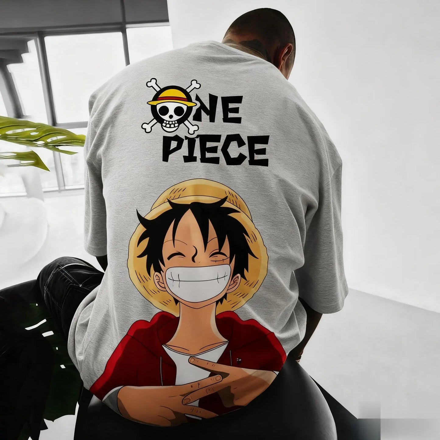 Camiseta One Piece Anime Luffy Algodão Desenho Animado Manga Curta Camiseta Estampada Casual Verão Top Masculino Feminino Nova Moda Y2k Roupa Masculina