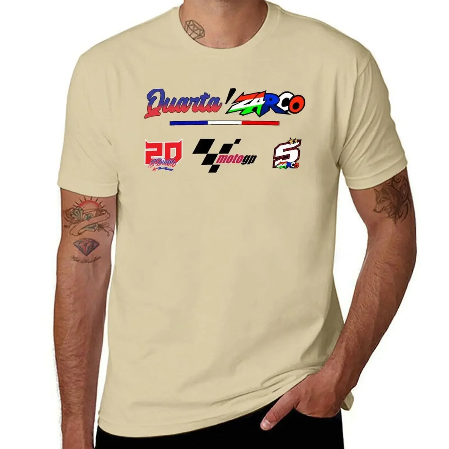 Quartararo x Zarco T-Shirt aesthetic clothes plus size tops vintage clothes cotton graphic tees mens t shirt graphic