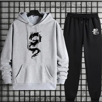 Outdoor Daily Sports Comfortable Quality 2026 Spring Hot Sales Casual Men's Hooded Tracksuit Single Sweatshirts And Sweatpants