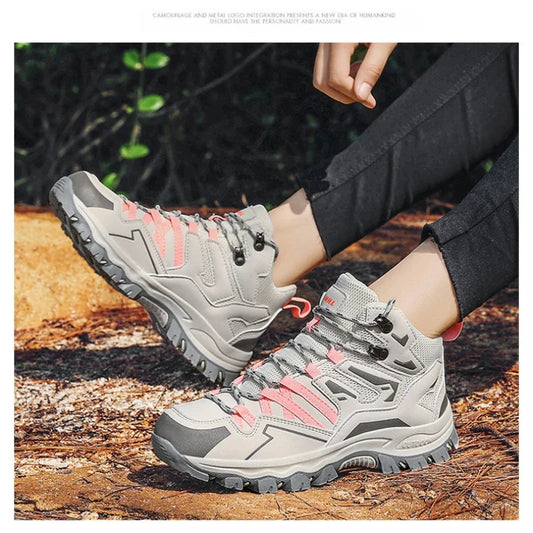Novos Sapatos de Caminhada Femininos Masculinos ao Ar Livre Trekking Esportes Escalada Botas de Acampamento Antiderrapantes Impermeáveis Tênis de Caminhada Corrida