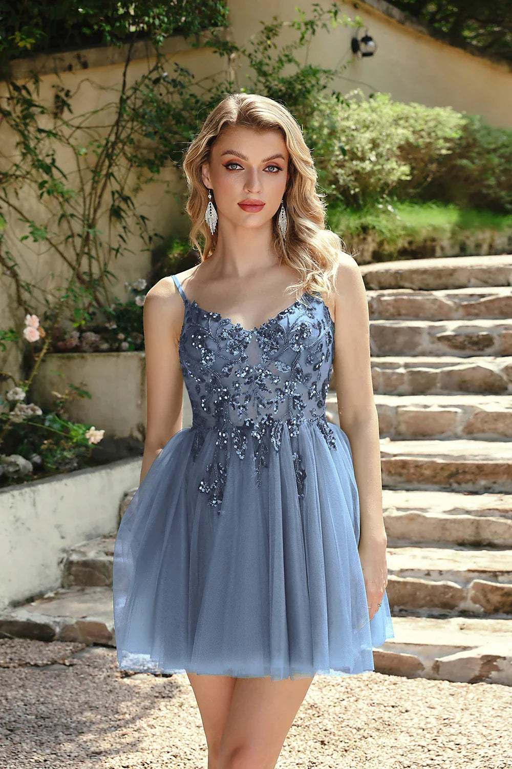 Sequins Lace Green Tulle Prom Dresses 2025 Sexy Spaghetti Straps Side Slit Evening Dress for Wedding Guest Party Dress
