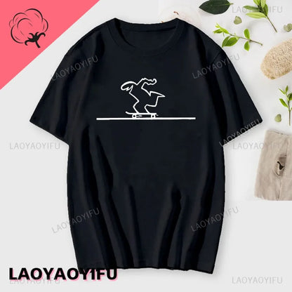 La Linea The Line Osvaldo Cavandoli TV Men Women Style Streetwear Tee Fashion Cotton T Shirt Round Neck Casual Summer Camiseta