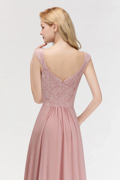 Sexy Sweetheart Neckline  A-line Skirt Bridesmaid Gown Chiffon Boho Wedding Party  Guest Dress Dress Bridal Clothing