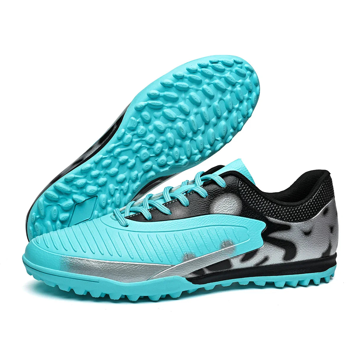 TF Turf Soccer Cleats Breathable Material Comfortable Fit Non-Slip Durable Rubber Sole Professional for Training