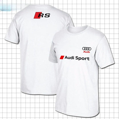 Cotton Men's Crew Neck Short Sleeve Loose Large Size Audi Performance Car Division Audi RS T-Shirt Top