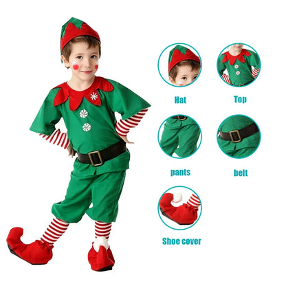Roupa Infantil de Natal para Meninas, Vestido de Ano Novo, Conjunto de Natal Infantil, Fantasia de Natal para Meninos, Presentes de Festa de Carnaval para Crianças