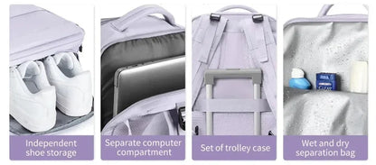 Travel Backpack for Women 40x25x17 Airplane Cabin Backpack Carry-On Luggage 14inch Laptop Backpack Casual Schoolbackpack