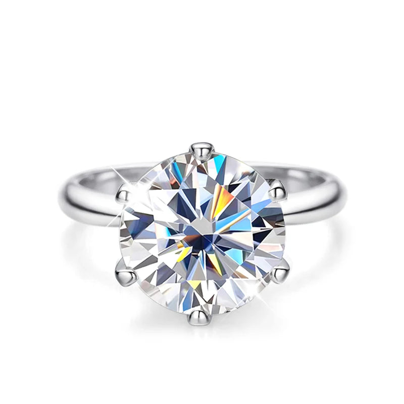 Original 925 Sterling Silver Ring Moissanite Diamonds with Certificate Fine Jewelry Wedding Engagement Rings for Women