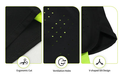 Men's Running Shorts Outdoor Sports Training Exercise Jogging Gym Fitness 2 in 1