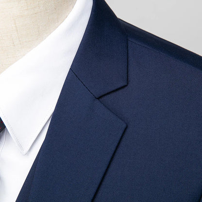 2026 New Suit (Blazer+ Vest + Pants) Men's Gentleman Fashion Slim Work Solid Color Plus Size Fair Dress Wedding Best Man Suit