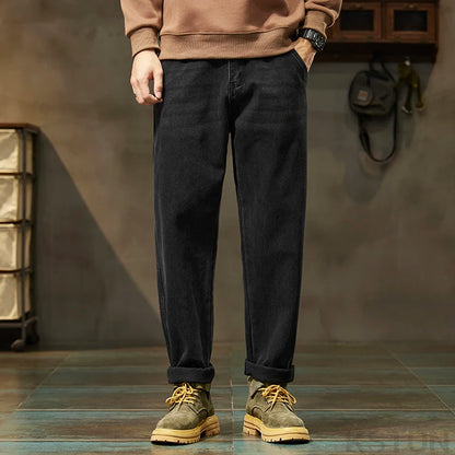 Black Jeans Men Harem Pants Loose Fit Denim Trousers Baggy Pants Mens Desinger Clothing Oversized 42 Cowboys 2024 New Kpop