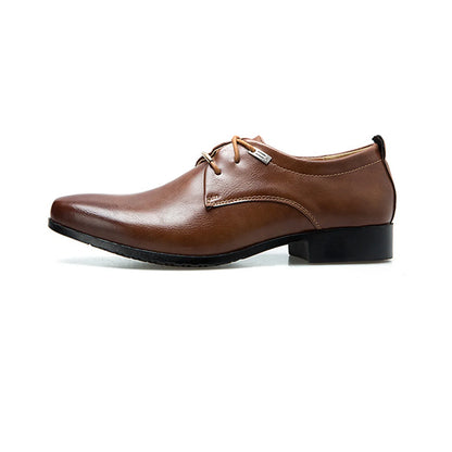 Men's Dress Oxfords Business Formal Leather Shoes Non Slip Wedding Party Derby Vintage Retro Handmade Classic Gentleman Tuxedo S
