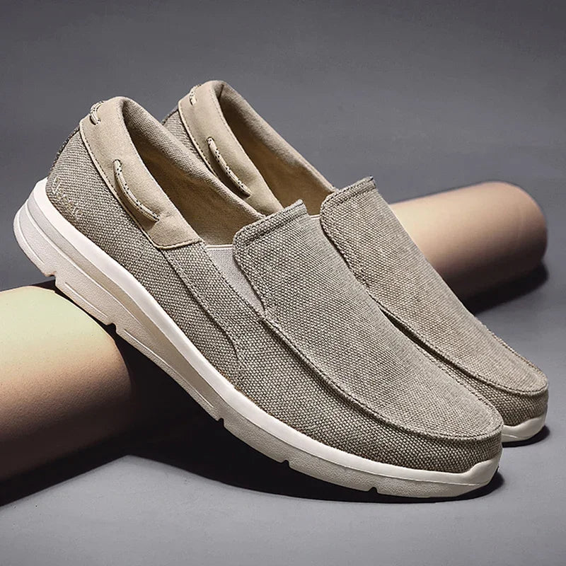 Mocassins Para Homens Sapatos Outono Novo Masculino Sapatos de Lona Clássicos Sapatos de Lazer Confortáveis Tênis Respiráveis Para Homens Mocassins