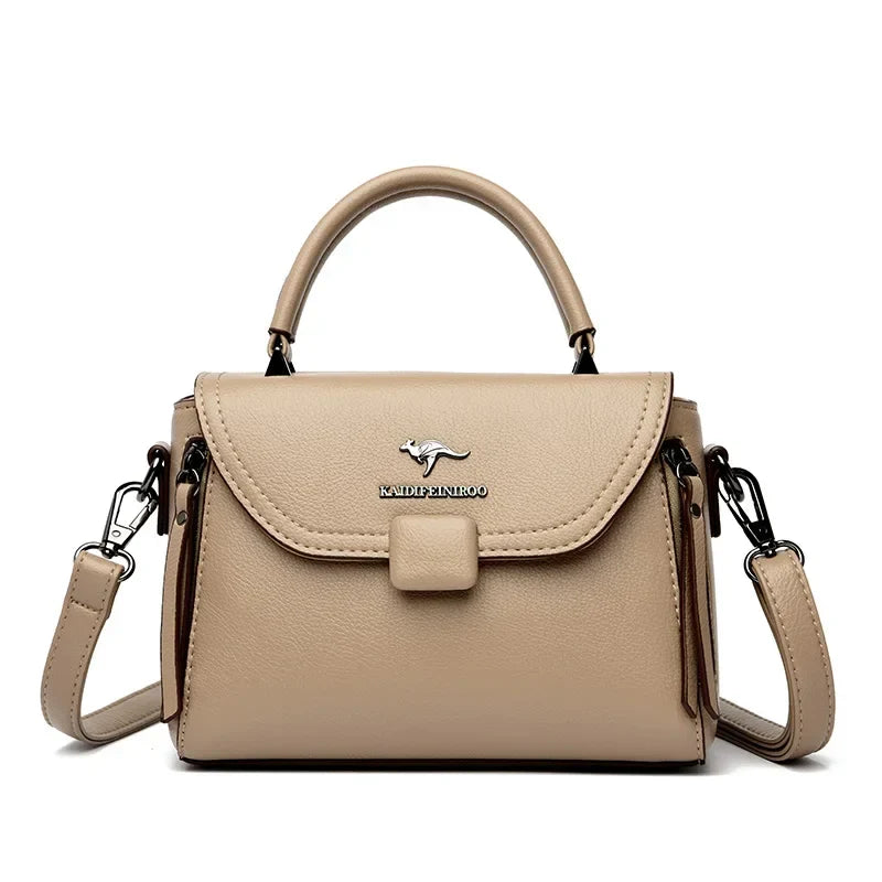Authentic High Quality Soft Leather Luxury New Designer Fashion Casual Women's Shoulder Bag Handbag Crossbody Bags for Women2024